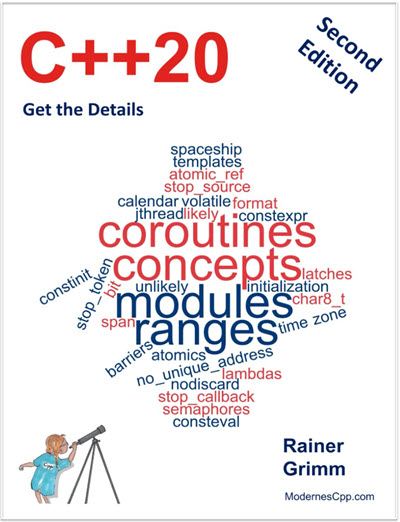 Buchcover C++20: Get the Details (ModernesCpp, 2023)