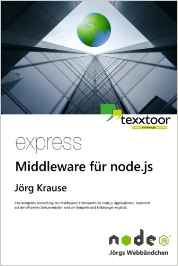 Buchcover express – Middleware für node.js (texxtoor, 2015)