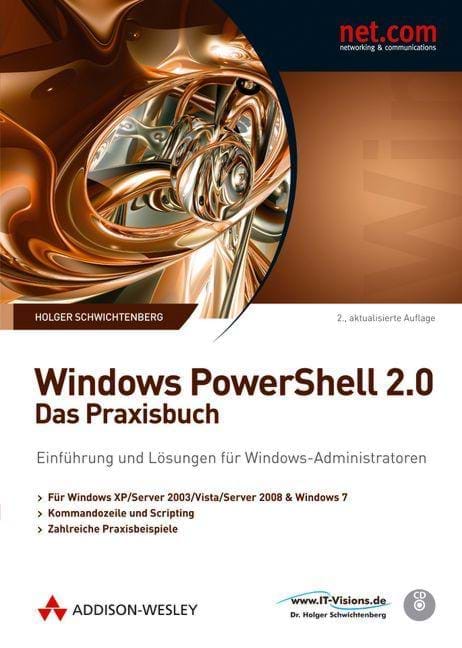 Buchcover Windows PowerShell 2.0 - Das Praxishandbuch (Addison-Wesley, 2010)