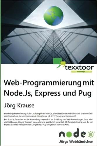 Buchcover Web-Programmierung mit Node, Express und Pug (texxtoor, 2016)