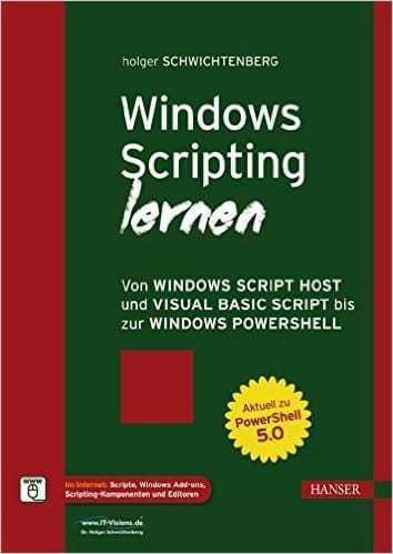 Buchcover Windows Scripting Lernen (Carl Hanser Verlag, 2016)
