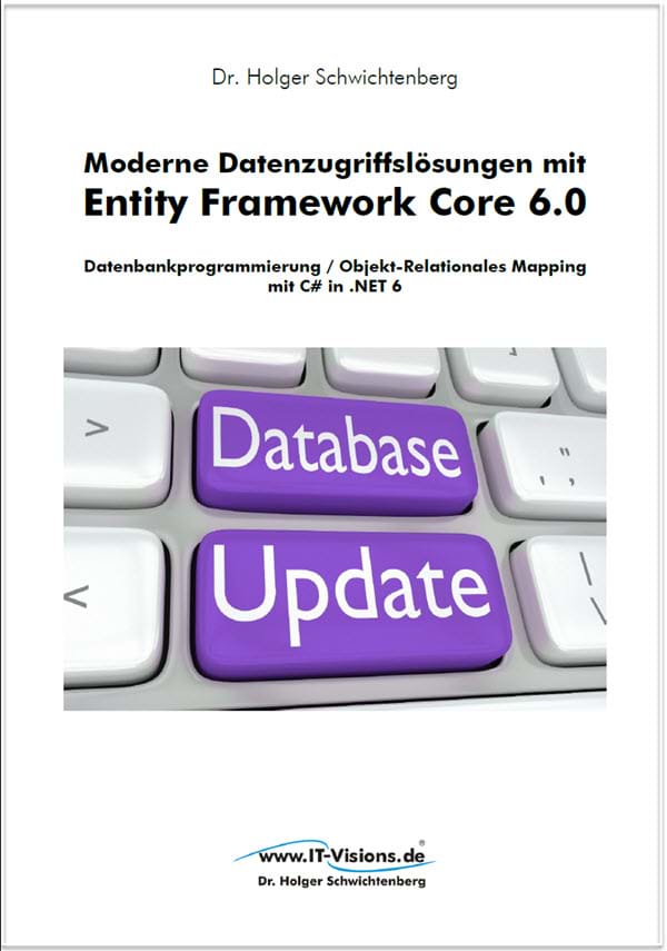Buchcover Moderne Datenzugriffslösungen mit Entity Framework Core 6.0 (Buchversion 10.14) PDF                                               
